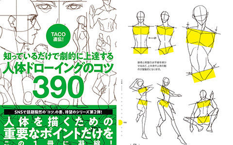 [漫画教程][日文]TACO亲授！大幅提高绘画水平只需要掌握390 个人体绘画技巧[738P]