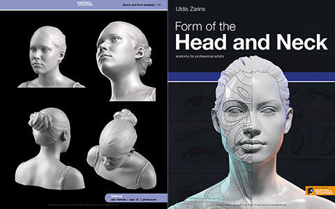 [会员][绘画教程][英文]艺用3D头颈解剖书[224P]