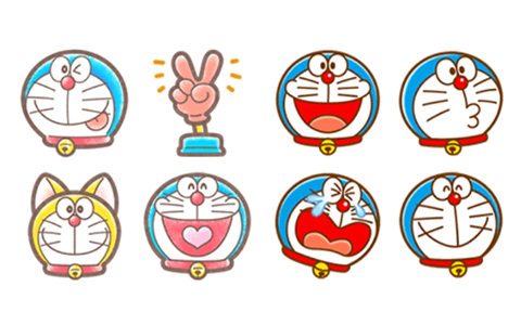 [表情包][哆啦A梦(doraemon)]LINE表情包 3套[120P]