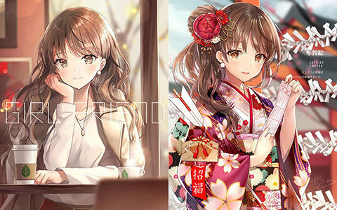 [会员][画集][もふまる屋 (かがちさく)]GIRL FRIEND[20P]