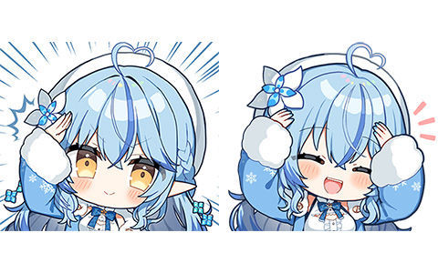 [表情包][のいみね]hololive line表情包 雪花ラミィ vol.2[24P]