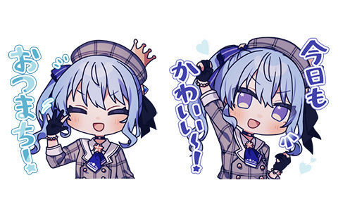 [表情包][花咲アヤメ]hololive line表情包 星街すいせい[24P]