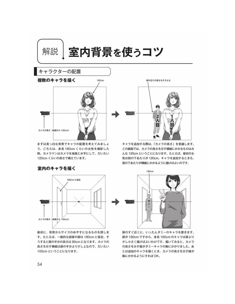 [漫画教程][日文]带有角色姿势的背景集 基本的室内、城镇和自然篇 附带光盘内容[182P]