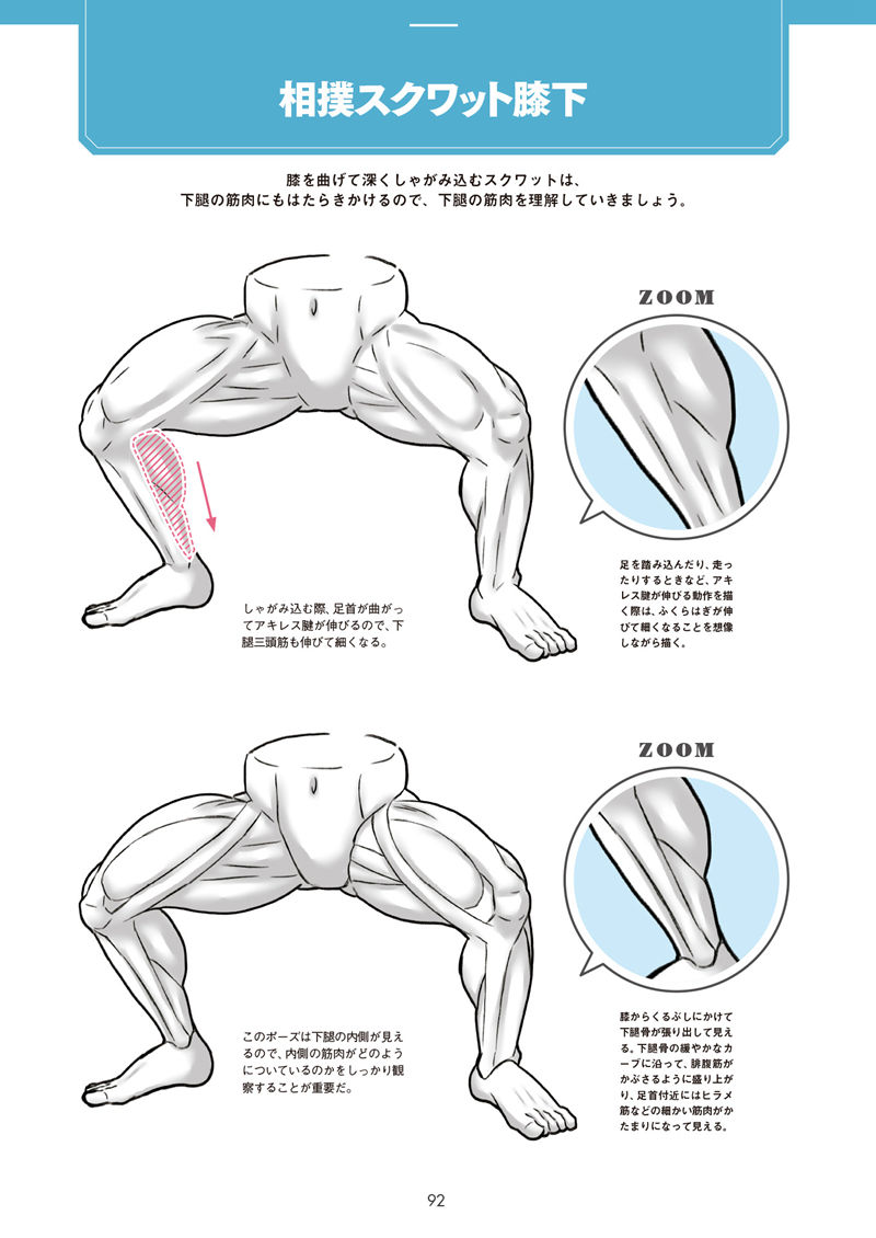 [漫画教程][日文]肌肉的画法!通过部位了解结构并进行区分描绘[130P]