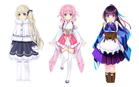[立绘包][Na-Ga 藤ちょこ(藤原) まろやか]プリマドール 冬空花火/雪華文様[45P]
