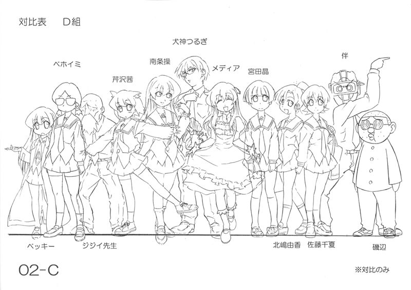 [会员][线稿集]ぱにぽにだっしゅ！設定資料集[73P]
