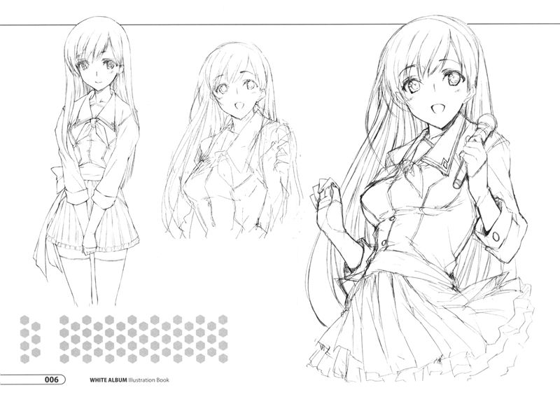 [会员][画集]WHITE ALBUM Illustration Book[86P]