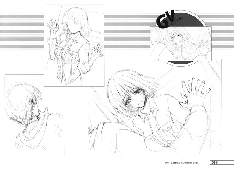 [会员][画集]WHITE ALBUM Illustration Book[86P]