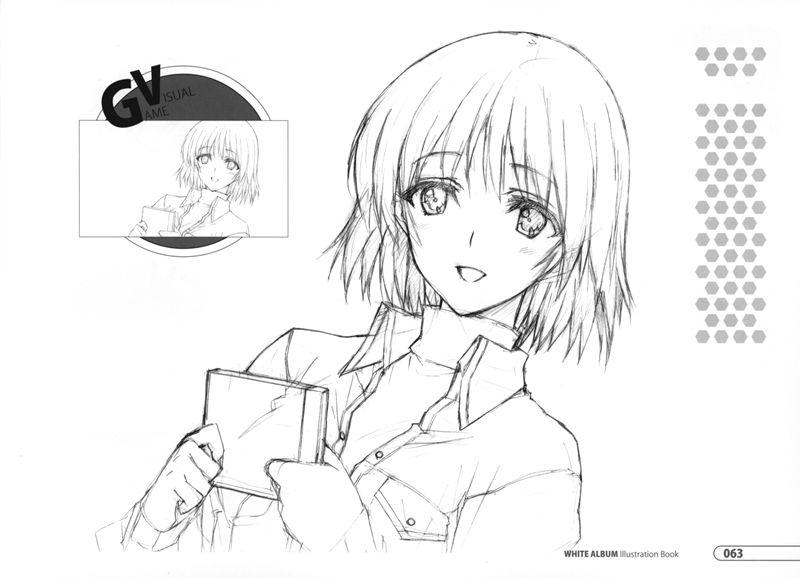 [会员][画集]WHITE ALBUM Illustration Book[86P]