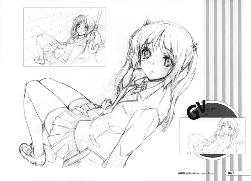 [会员][画集]WHITE ALBUM Illustration Book[86P]