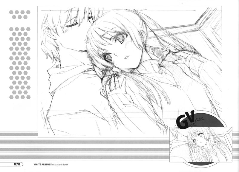 [会员][画集]WHITE ALBUM Illustration Book[86P]