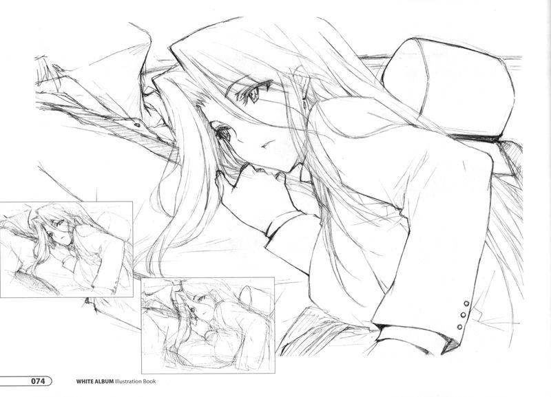 [会员][画集]WHITE ALBUM Illustration Book[86P]