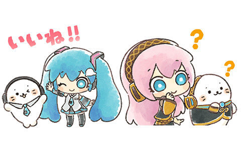 [表情包][初音未来]初音ミク × しろたん LINE表情包[24P]