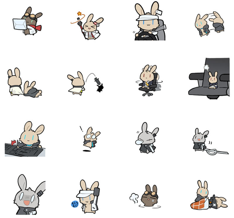[表情包]Arknights(明日方舟) LINE表情包19套[296P]