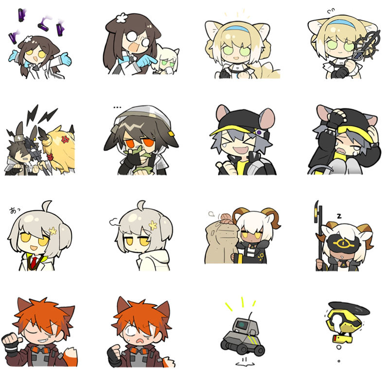 [表情包]Arknights(明日方舟) LINE表情包19套[296P]