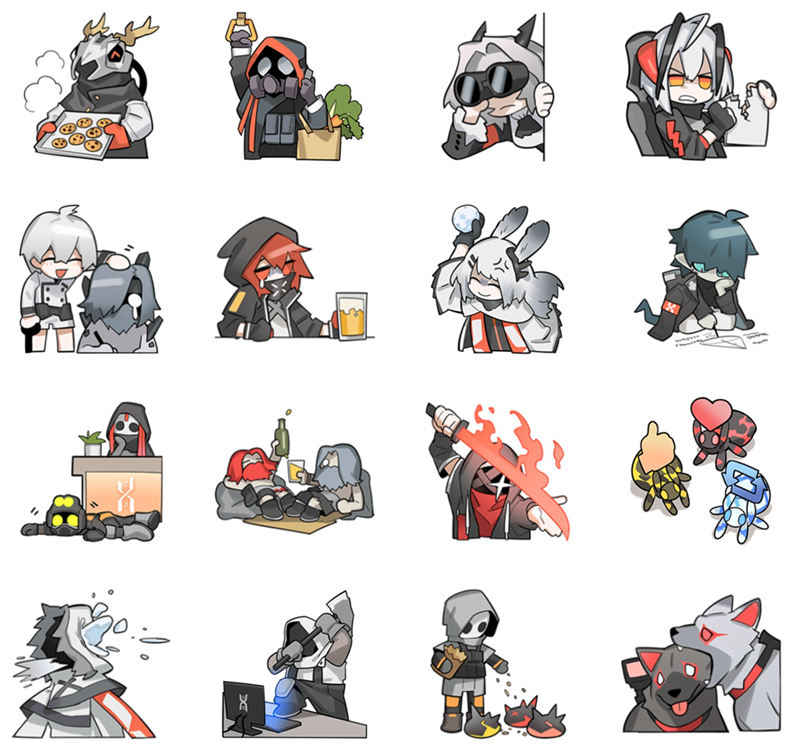 [表情包]Arknights(明日方舟) LINE表情包19套[296P]