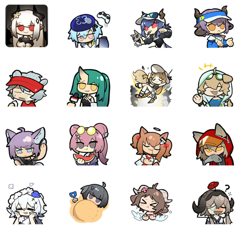 [表情包]Arknights(明日方舟) LINE表情包19套[296P]