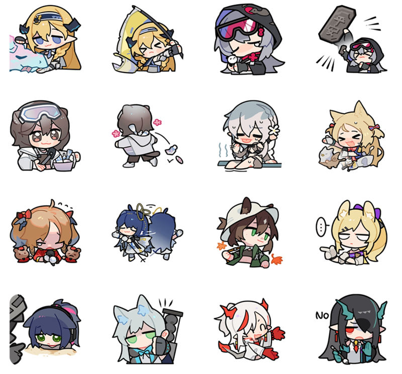 [表情包]Arknights(明日方舟) LINE表情包19套[296P]