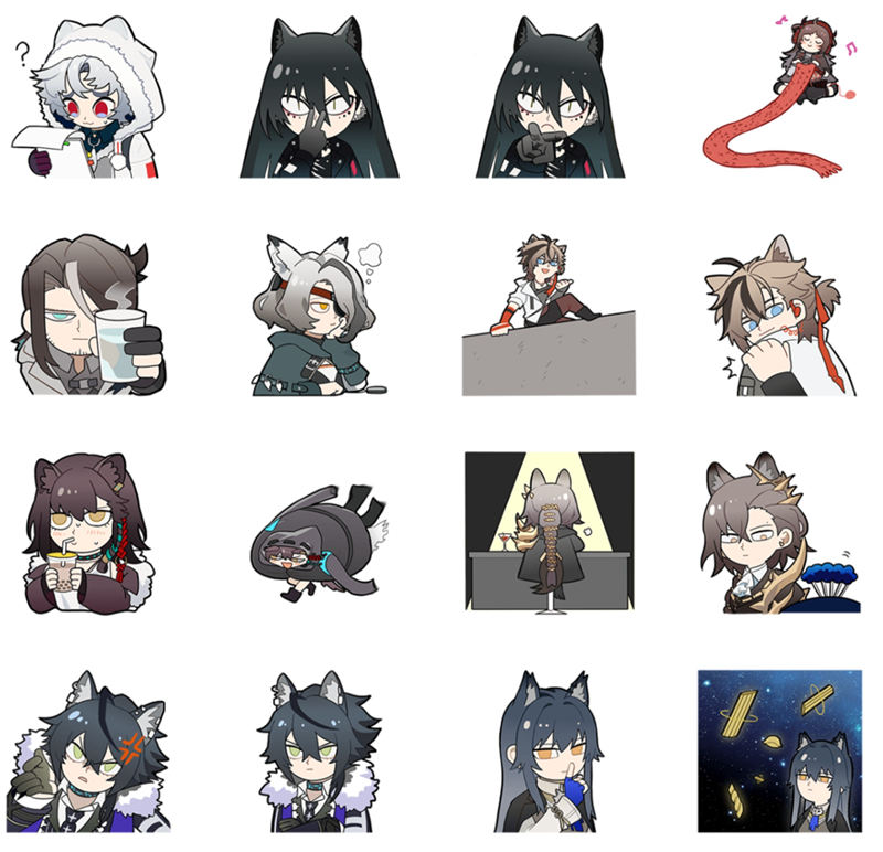 [表情包]Arknights(明日方舟) LINE表情包19套[296P]