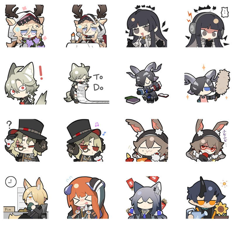 [表情包]Arknights(明日方舟) LINE表情包19套[296P]