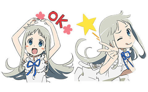 [表情包]あの日見た花の名前を僕達はまだ知らない。 Line表情包[40P]