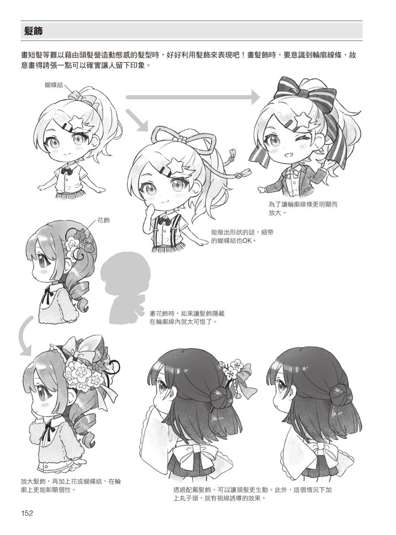 [漫画教程]如何描绘不同头身比例的迷你角色：动作、姿势篇[177P]
