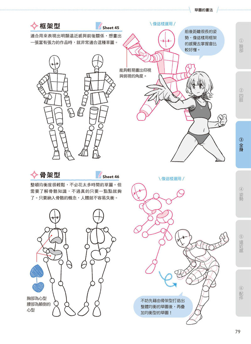 [漫画教程][日文+繁体中文]日本绘师到我家 跟着影片画 解锁人物卡关 附带特典+视频[146P]