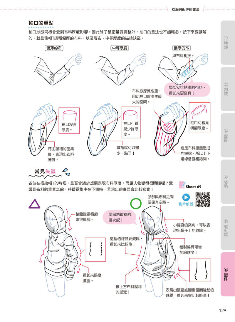 [漫画教程][日文+繁体中文]日本绘师到我家 跟着影片画 解锁人物卡关 附带特典+视频[146P]