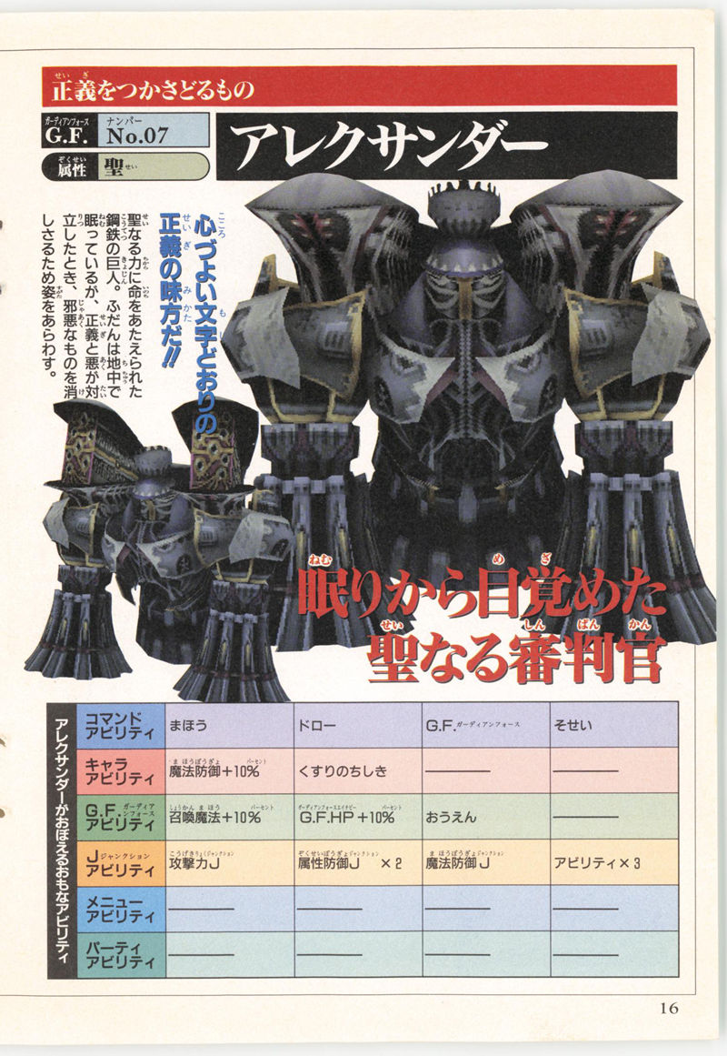 [会员][画集]ファイナルファンタジーVIII G.F.大図鑑[36P]