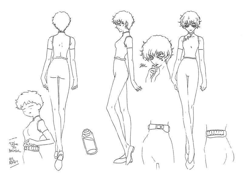 [线稿集]闪灵二人组 动画资料设定线稿集[167P]