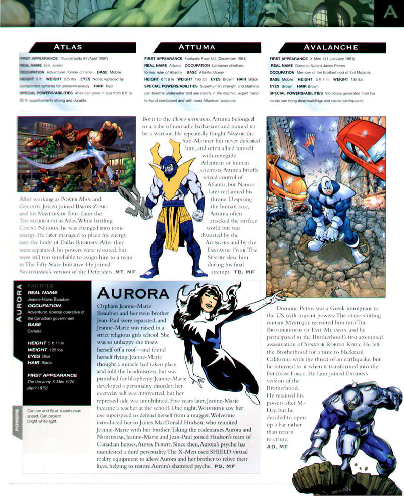 [画集]The Marvel Comics Encyclopedia[363P]