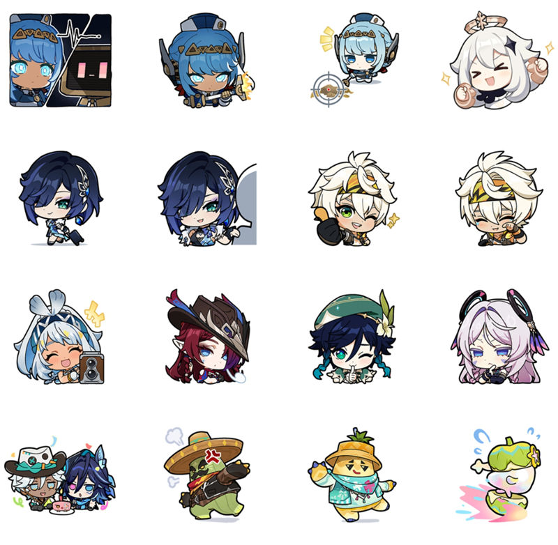 [表情包]原神 系列Line表情包Vol.42-43[32P]