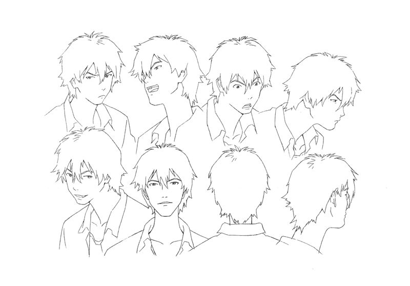 [会员][画集]穿越时空的少女 动画原画设定资料集[50P]