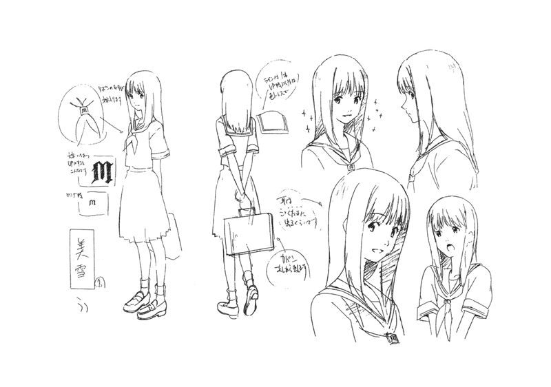 [会员][画集]穿越时空的少女 动画原画设定资料集[50P]