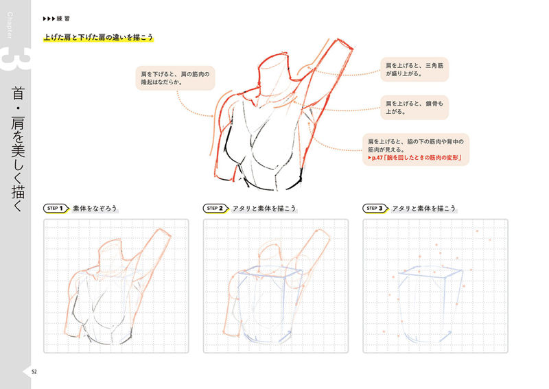 [漫画教程][日文]美丽身体的绘画练习册 附带特典[160P]
