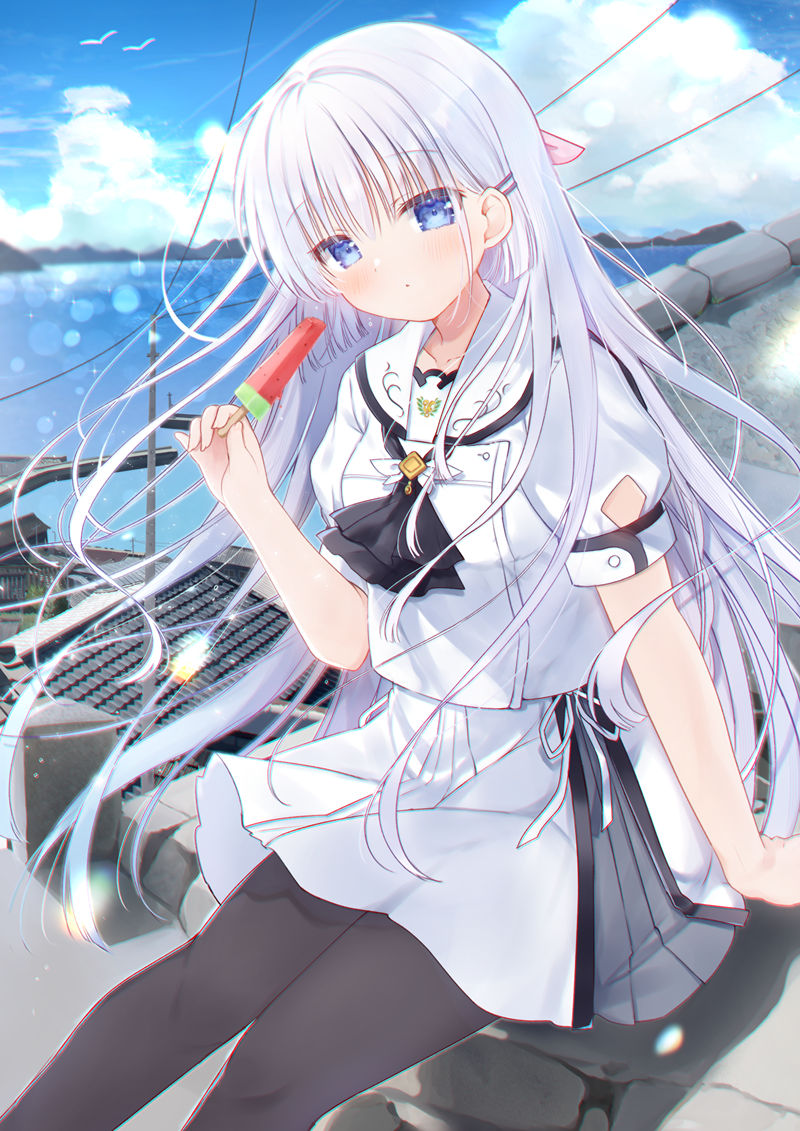 [会员][Summer Pockets]鸣濑白羽 高清图片CG包[698P]