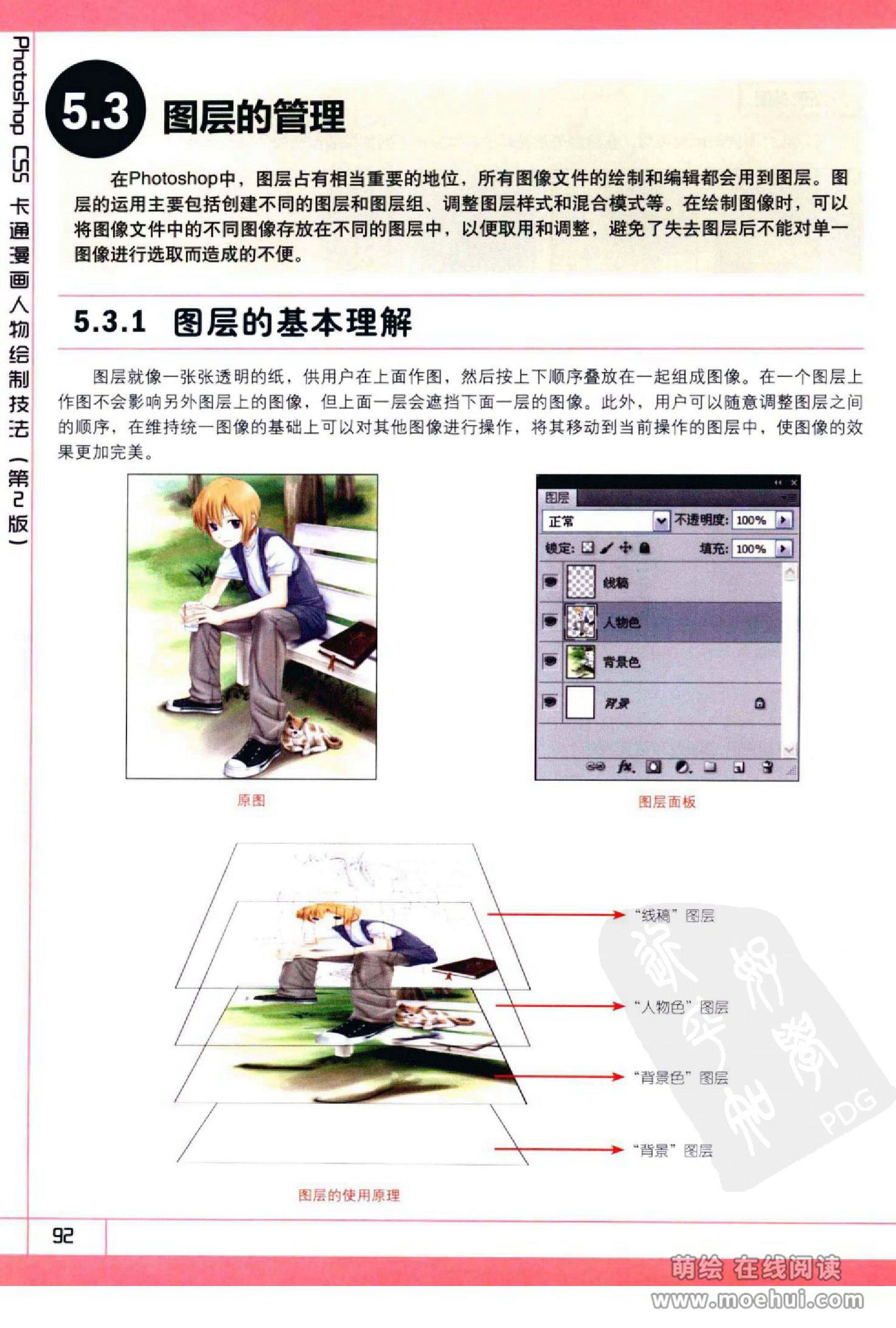 [在线试读]Photoshop CS5卡通漫画人物绘制技法[340P]