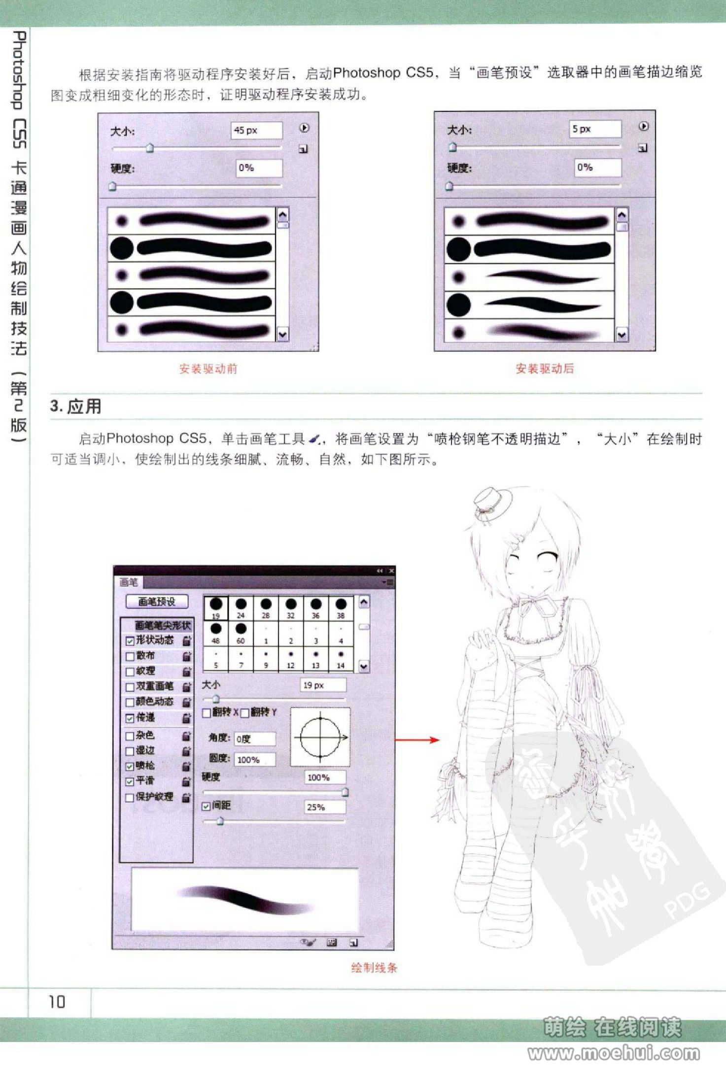 [在线试读]Photoshop CS5卡通漫画人物绘制技法[340P]