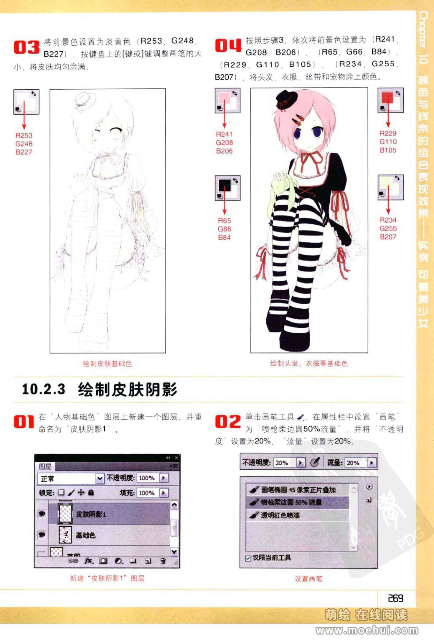 [在线试读]Photoshop CS5卡通漫画人物绘制技法[340P]
