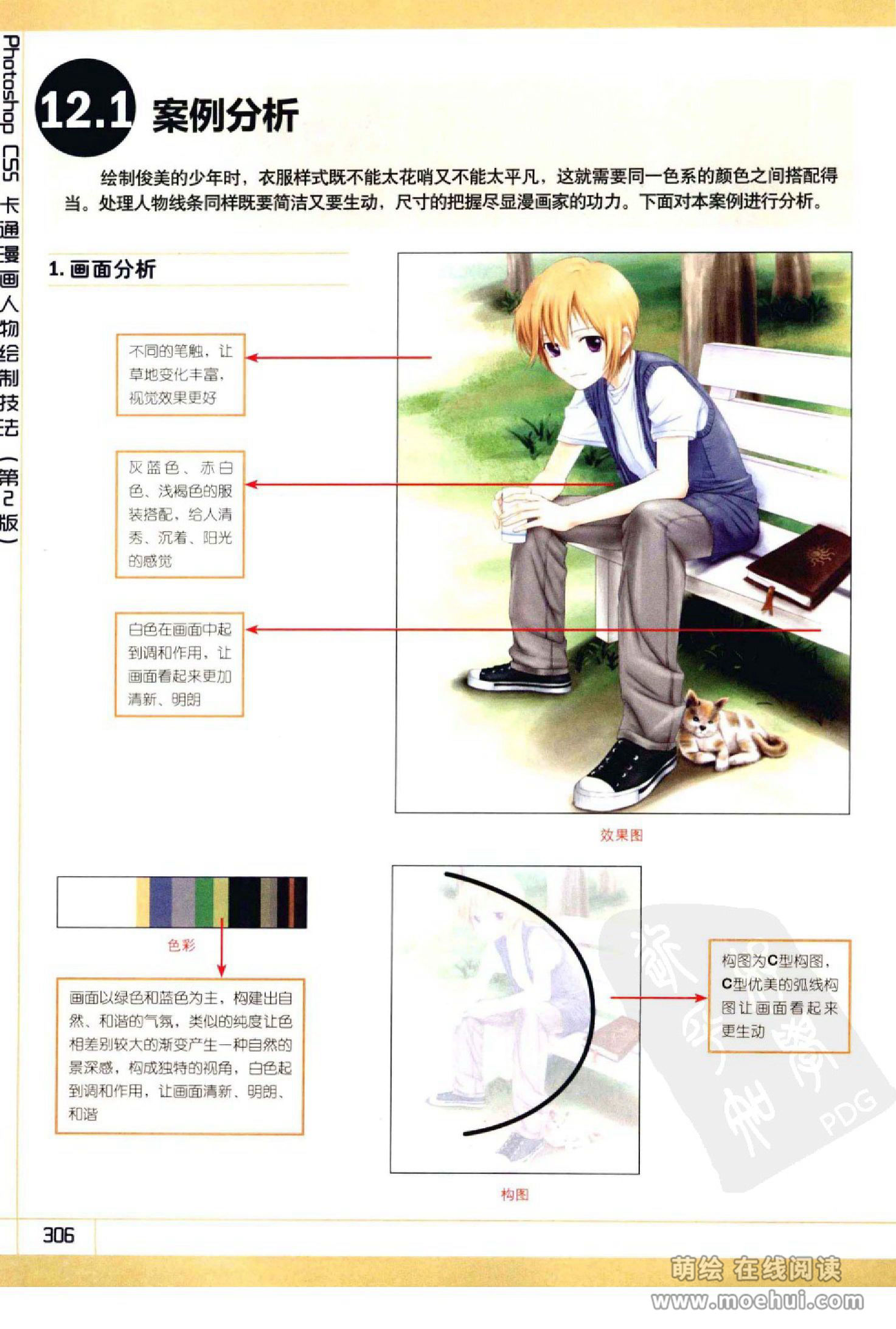 [在线试读]Photoshop CS5卡通漫画人物绘制技法[340P]