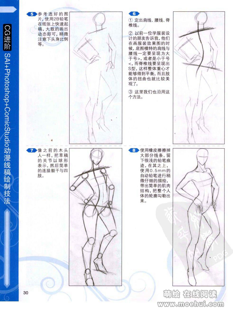 [在线试读]CG进阶 SAI+Photoshop+ComicStudio动漫线稿绘制技法[266P]